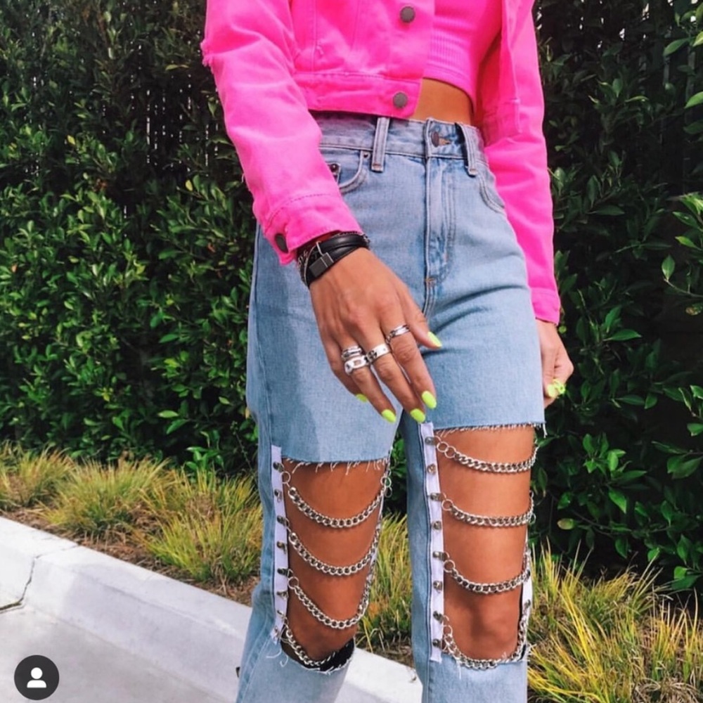 LF CARMAR hermia atlas chain jeans size 28 !!